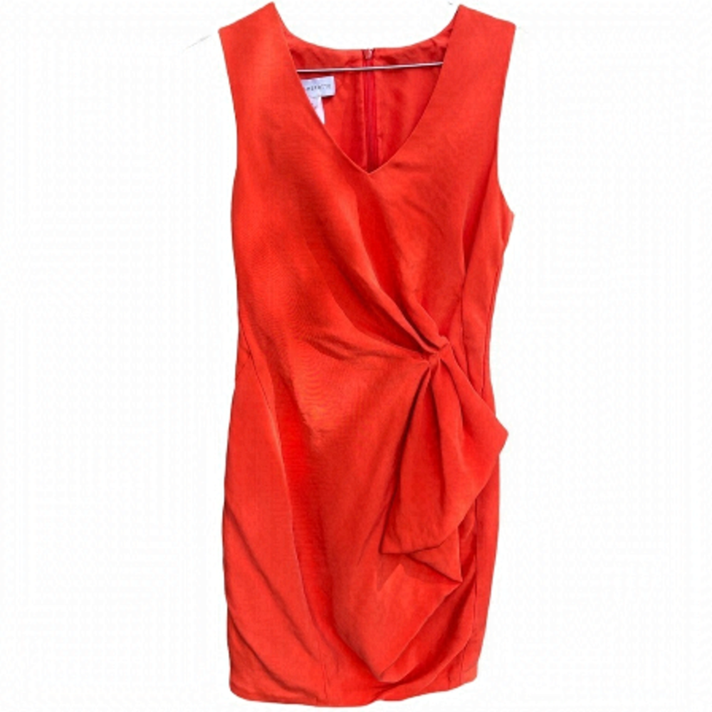 DENNIS Merotto orange dress sz 4